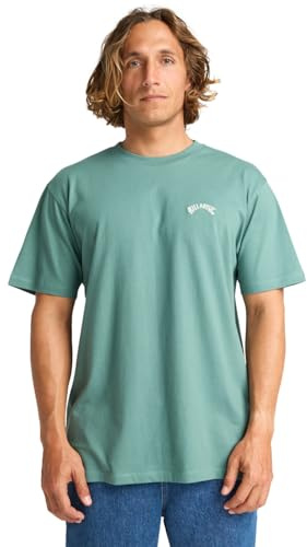 Billabong Top de Punto de Manga Corta Arch Crew SS Hombre Azul XS