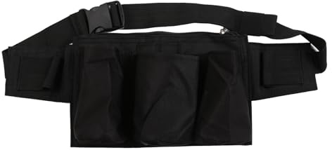 HYROOY Restaurant Cleaner Waiter Waist Belt Tool Bag with Pockets Dining Tool Storage Bag Hotel Storage