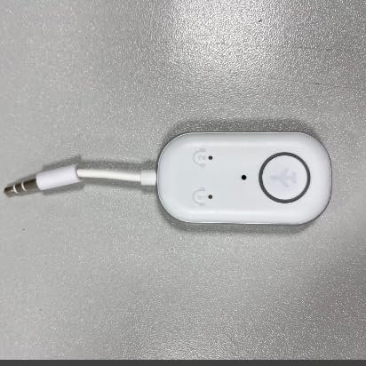 Bluetooth 5.3 Adapter Transmitter, 2-in-1 Bluetooth Sender Empfänger Unterstützt 2 Kopfhörer Low Latency, 3,5mm AUX Klinke Transmitter Sender für TV, Handy, Autoaudiosysteme, Tablets（weiß）