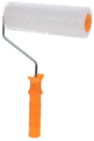 CLISPEED 1 Rouleau À Pointes Pour Plâtre Nivellement Béton Revêtement De Sol Texture Brosse À Peinture Outils Manuels Plastique