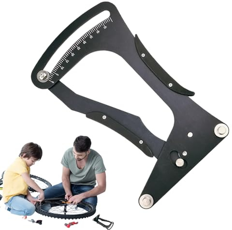 Misuratore di tensione dei raggi, misuratore preciso per ruote della bicicletta, strumento di manutenzione del ciclismo, costruzione in lega di precisione, design leggero e portatile, riparazione