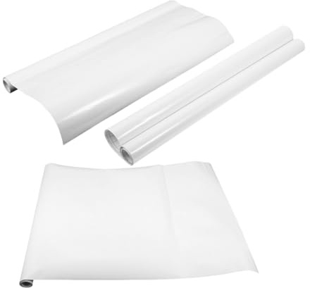 BESTonZON Pegatina Pizarra Borrable Autoadhesiva 3 Piezas 45x100 Cm, Tablero de Menú y Dibujo, Papel Tapiz de Borrado en Seco para Oficina, Aula y Hogar