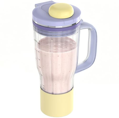 28 oz reserumbler ersättning för Ninja BlendBOSS Blender-serien, lila | Personlig mixerkopp med läckagesäkert lock, 28 oz stor kopp kompatibel med Ninja DB351 & DB301-serien