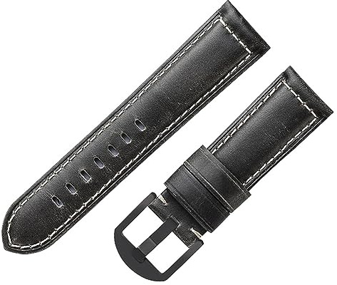 SiChouwz Klocktillbehör Läderarmband Oljevaxrem | 20mm 22mm 24mm kompatibel med Panerai Men Armband