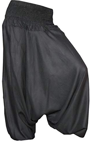 PANASIAM Aladinhose einfarbig Schwarz L