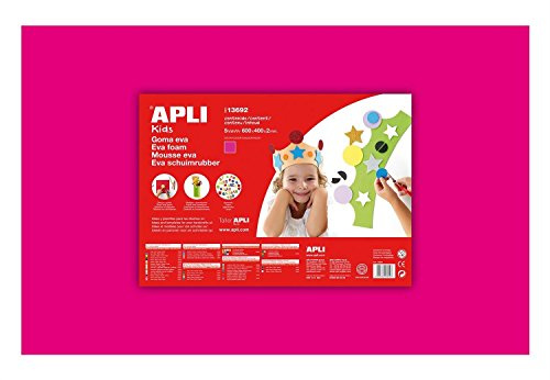 APLI Kids - Borsa in gomma EVA 600 x 400 mm Fucsia