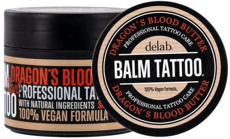 BALM TATTOO Dragon's Blood Tattoo Pflege Butter 50ml, vegan und feuchtigkeitsspendend, Tattoocreme Tattoopflege Aftercare