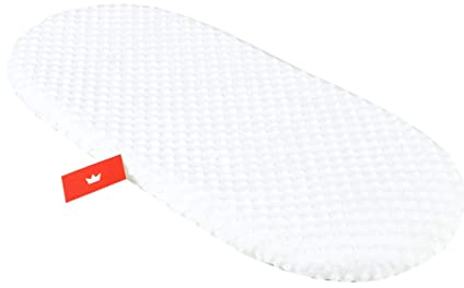 BABYLUX Spannbettlaken für Kinderwagen Stubenwagen Baby Spannbetttuch Wiege Stuben Bettlaken (2. Minky - Weiß)