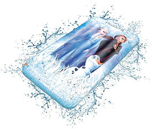 Mondo Toys - Air Mattress Disney Frozen 2 - Materassino d’acqua gonfiabile - ideale per mare, spiaggia, piscina - per adulti e bambini - 88 x 170 cm - 16848, Azzurro