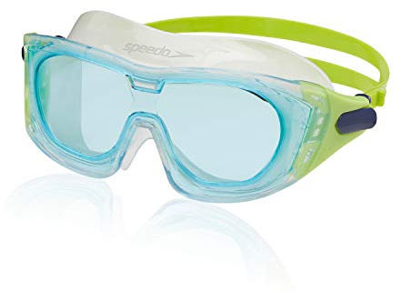 Speedo Unisex-Child Swim Goggles Proview Mask, Clear/Celeste
