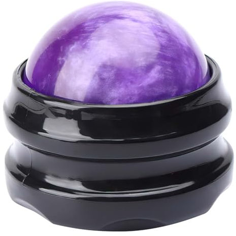 Massageball, WOVTE Lacrosse Ball, Selbstmassagewerkzeug für Muskelkater, Schultern, Nacken, Rücken, Fuß, Körper, tiefes Gewebe, Triggerpunkt, Muskelknoten, Yoga und myofasziale Freisetzung (Lila)
