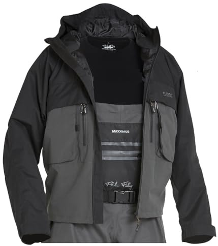 FLADEN Fishing 2.0 Maxximus Authentic Watjacke - 100% Wasserdicht 10.000mm + Winddicht + Atmungsaktiv Jacke Angelsacke S - XXL (XXL)