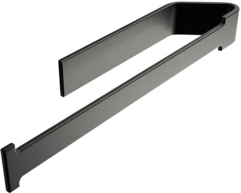 Design Hambourg Porte-Essuie-Tout Adhésif | sans Perçage | Porte-Rouleau Essuie-Tout | Support Moderne et Élégant | Accessoires de Cuisine Noir Mat