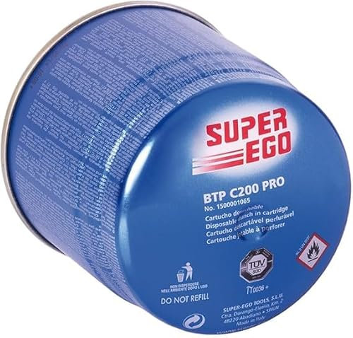 Suinga Cartucho de Gas Butano 190g para Hornillos Quemadores | Cartucho de Gas para Camping C200 | Bombonas