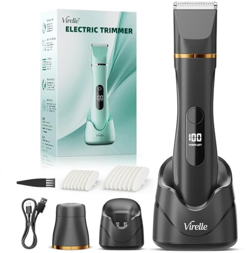 Electric Body Hair Removal Epilators for Men & Women,Waterproof Foil Shaver Razor Trimmer for Facial,Arms,Back,Legs,Chest & Groin,Wet/Dry Painless Groomer with Ceramic Blade,Travel Gift for Him,Black