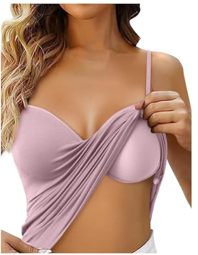 Debardeur Femme Côtelés Coton Caraco Dentelle Vetement Chic Matière Respirante Top Ete Haut Blanc Soutien Gorge Rembourré Invisible Pour Les Cours De Yoga Tank Tops Débardeurs Débardeur Lot Violet L