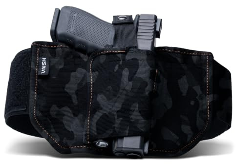 VNSH Belly Band Holster – Comfortable, Secure & Discreet | Concealed Carry Fit for 99% of Handguns Weapon Mounted Light -