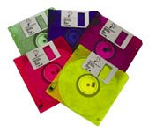 Imation 3.5 DS-HD IBM PC Fmtd Neon Diskettes 10pk 1,44 MB