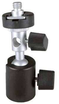 ayex Blitz und Schirmhalter mit 3/8 & 1/4 Gewinde neigbarer Halter für Blitzgeräte und Studioschirme Modell C