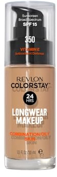 Revlon Colorstay Softflex Combi/Oily With Pump, 350 Rich Tan, 30 ml (Pack of 1)