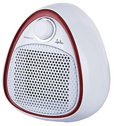 JATA TC73 - Calefactor Eléctrico con 2 Potencias de Calor y Ventilador. 1200 W. Super Silencioso. 45 dB. Calentamiento Rápido. Antivuelco. Calefactor Cerámico, Mayor Rendimiento