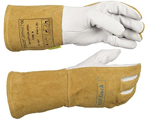 WELDAS Softouch 10-1007 Gants de soudage TIG très doux Taille 9,5 XL