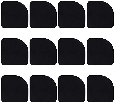 FEPITO 12PCS Shock Absorbing Washer Pads Rubber Mats Universal Silent Feet Anti-Vibration Pads for Washer Dryer Refrigerator Treadmill