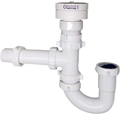 Tuuber Air Admittance Valve Trap Assembly Kit with 1-1/2 inch Tuuber Vent 2x Superior Seal Air Admittance Valve