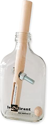 Rompecabezas del cigarro y de la botella, lograrás liberar el cigarro sin romper la botella? Juego Puzzle, dificultad 4/6, 14 años y +. Marca francesa LEDELIRANT, idea de regalo original.