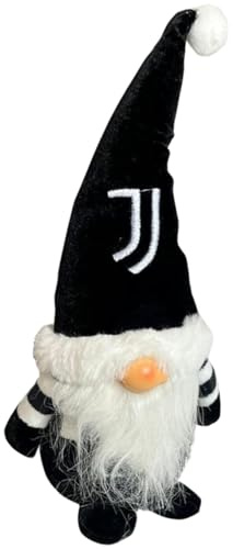 hermet Juventus F.C / Gnomo Natale Arredo / 30 Cm / Bianco/Nero / Prodotto Ufficiale (J001)