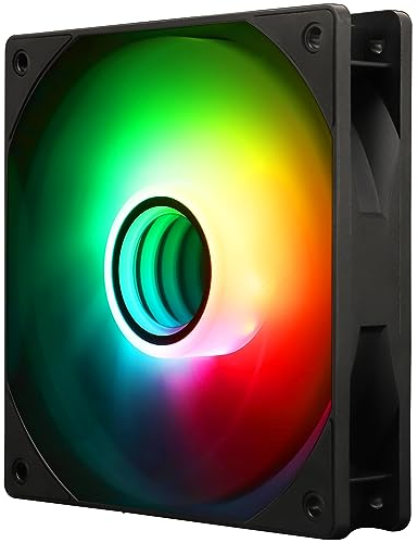Thermalright TL-C12B-S V3 - Ventilador de CPU (120 mm, ARGB, conector PWM de 4 pines, ventilador silencioso para ordenador con rodamientos S-FDB, ventilador de escritorio con efecto espejo ARGB