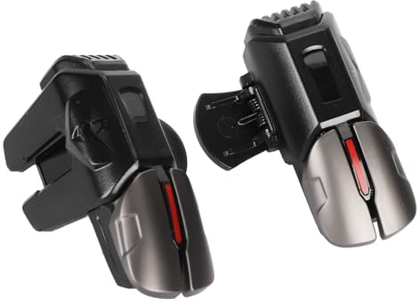 PUBG Mobile Controller 6 Fingers Trigger, Gamepad-tillbehör med Fysiska Metallknappar, Fast Continuous Tap-funktion för