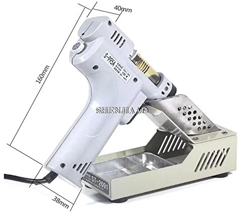 S-995A/S-993A/S-997P/S-998P Electric Absorb Gun Electric Desoldering Hot Air Gun Desoldering Pump Soldering Iron Easy to Use for Beginners and Pros(S-997P)