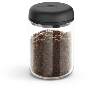 Fellow Atmos Electric Vacuum Canister & Storage Container - Airtight Coffee & Food Storage Containers - Coffee Containers - 1.2 Liter - Clear Glass