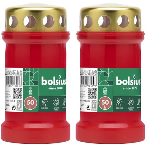 2 Pack - 13cm Grave Candle | Candles | Grave Candle Candle Mourning Light Memorial Candle Graveside Memorial Cemetery Grave Graveyard Decoration - Approx 50 Hour Burn time Each