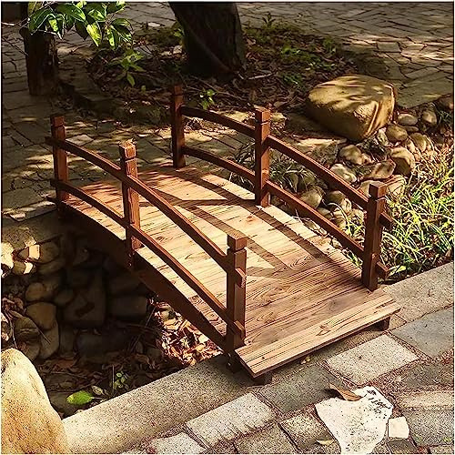UZAMIRLEX Pont de Jardin en Bois, Pont de Jardin de 55 Pouces for étang, ruisseau, Cour, allée, aménagement paysager, cérémonie de Remise des diplômes