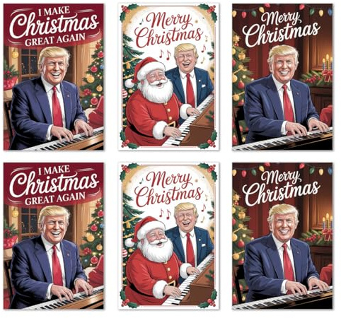 Edition Seidel Set 6 (3 x 2) exklusiva premium julkort med kuvert. Dubbelt kort Kort vykort gratulationskort julvykort jul jul jul rolig