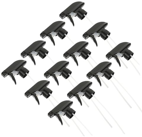 Toyvian 12 piezas Boquillas Pulverizadoras para Botellas Accesorios de Rociador de Cabezal Spray Resistente Compatible con Botellas Reutilizables para Limpieza y Cuidado Doméstico