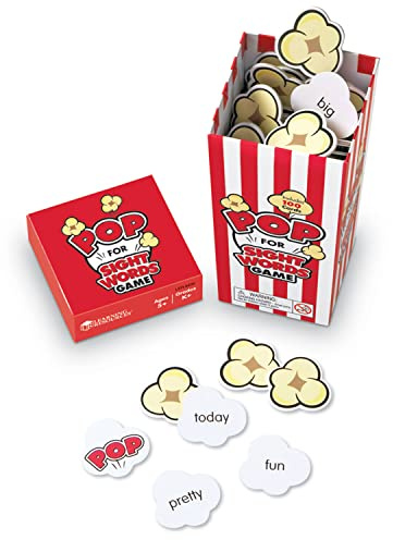 Learning Resources Sichtwörter Popcornspiel, Alter 5+, Lesekompetenz fördern mit 92 häufigen Wörtern in Zwei Spielstufen