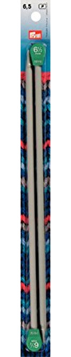 Prym 191439-1 Aiguille à Tricoter pour Veste en Aluminium, 6,5 mm, Gris-Perle
