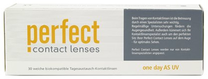 Perfect One Day AS UV Tageslinsen weich, 30 Stück / BC 8.60 mm / DIA 14.20 mm / -0.5 Dioptrien