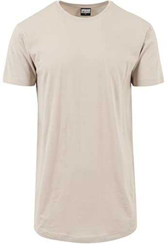 Urban Classics Herren Shaped Long Tee T-Shirt, Elfenbein (sand), M