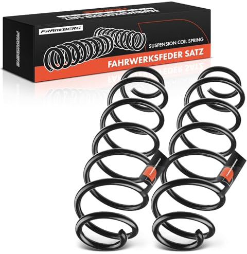 Frankberg 2x Muelles de chasis Muelles de suspensión Compatible con C3 Pluriel HB 1.4 1.6 1.4 HDi 2003-2009 Replace# 5102G6,RH6756