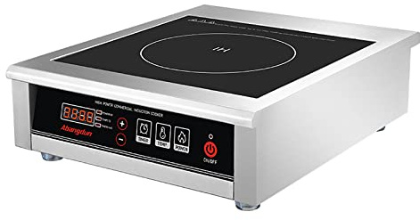 3500W Commercial Induction Cooktop, 240V Single Induction Burner with 18-Hour Timer, High-Efficiency Induction Heater for Restaurant & Catering