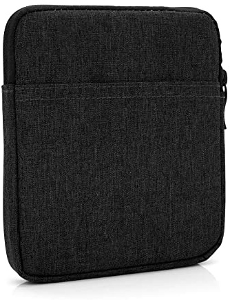 MyGadget Pochette Nylon pour Tablette jusqu'à 7 Pouces - Protection pour 17 x 14,5 cm - ex. Kindle Oasis 9e & 10e Génération - Noir
