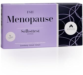 ASPILOS Menopause Schnelltest - 2x Menopause Hormontest für Zuhause - Schnelles Ergebnis - Zuverlässig & Präzise - Medizinische Tests mit Labor-Qualität