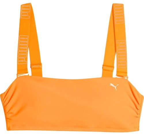 Puma Top de Bikini Bandeau para Mujer, Sun Orange, S