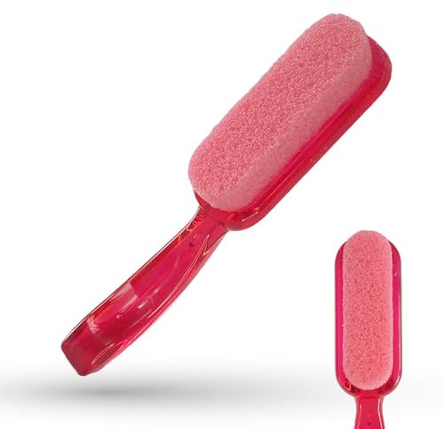 LaRosa PUMICE SPA Manico Pedicure con Pietra Pomice Rosa – Rosso