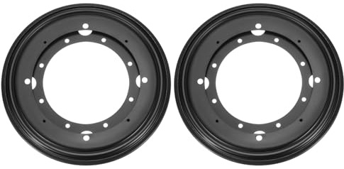 sourcing map 2Pcs 9 Inch Rotating Bearing Plate, Swivel Plate Stand Lazy Susan Hardware Round Turntable Base Tray for Table Serving Tray Revolving Shelve, Black