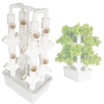 JardíN HidropóNico En Torre, Sistema De Cultivo HidropóNico para Hierbas, Frutas Y Verduras De Interior - Torre AeropóNica(XX-Large)